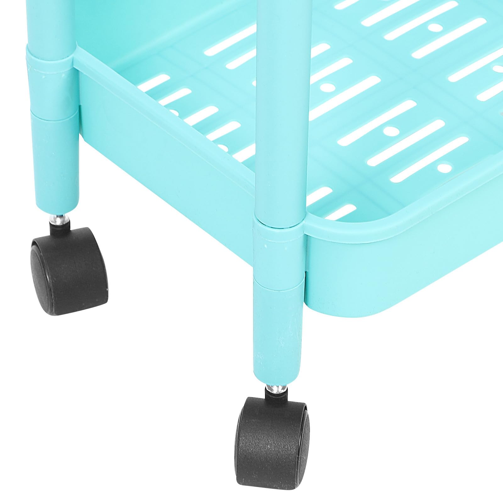 Carrito Organizador Ruedas de 3 Capas, Estante Multiusos de Plástico para Almacenamiento Fácil en Estudio y Hogar