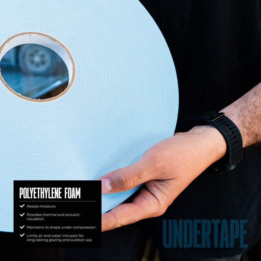 Image of Double-Sided Polyethylene Foam Glazing Tape - 3 /4 in x 1 /16 in x 164 ft (50 m) - Aama-Certified Window Glazing Tape - Closed-Cell Foam Weatherproof Interior Seal