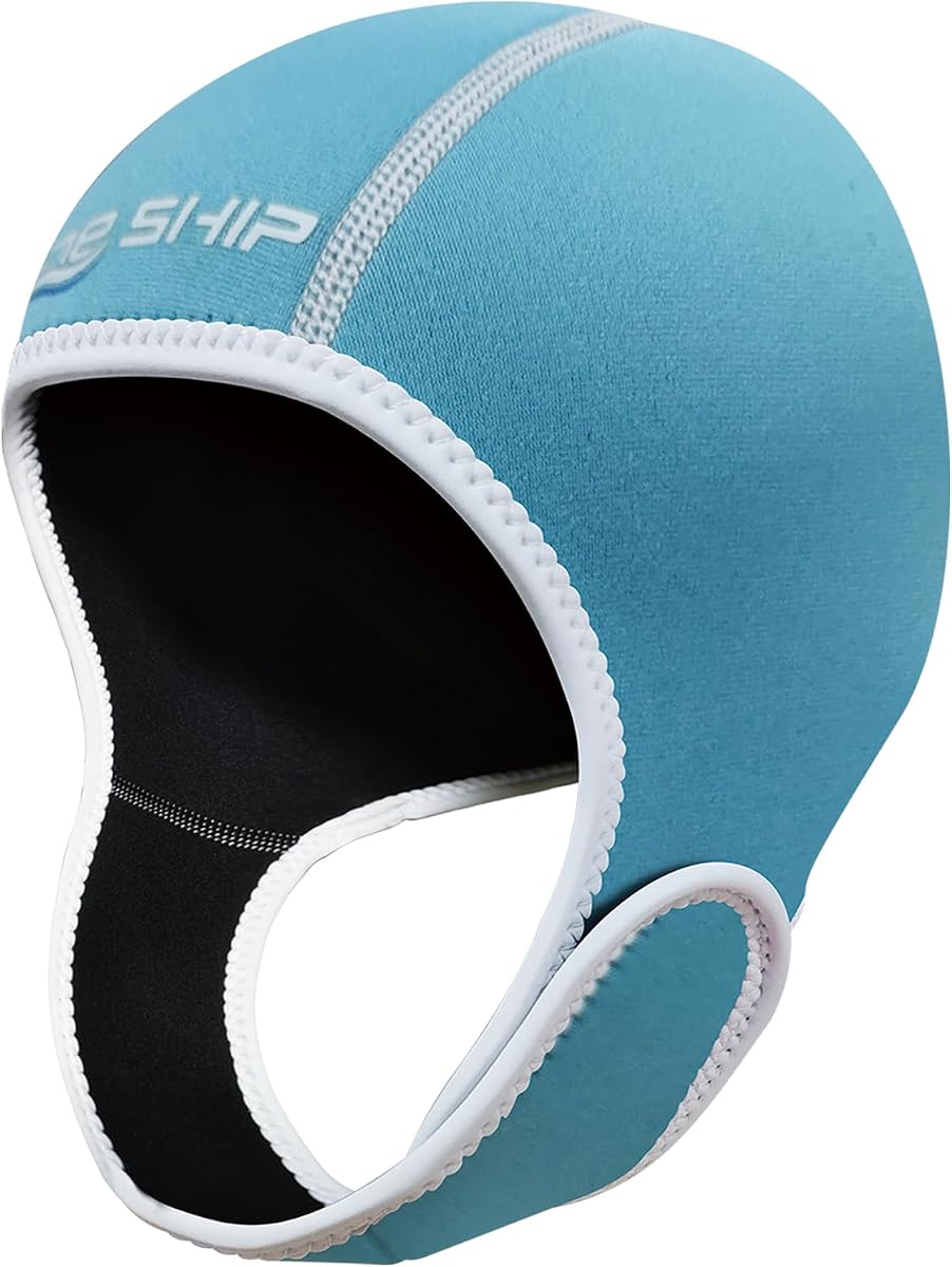 Skyone Capucha de Neopreno para Buceo, Capucha para Traje de Neopreno para Hombres y Mujeres, Capuchas de Buceo de 2 mm con Correas Ajustables para la Barbilla, Gorro de natación de Neopreno, Cubierta para la Cabeza de Surf