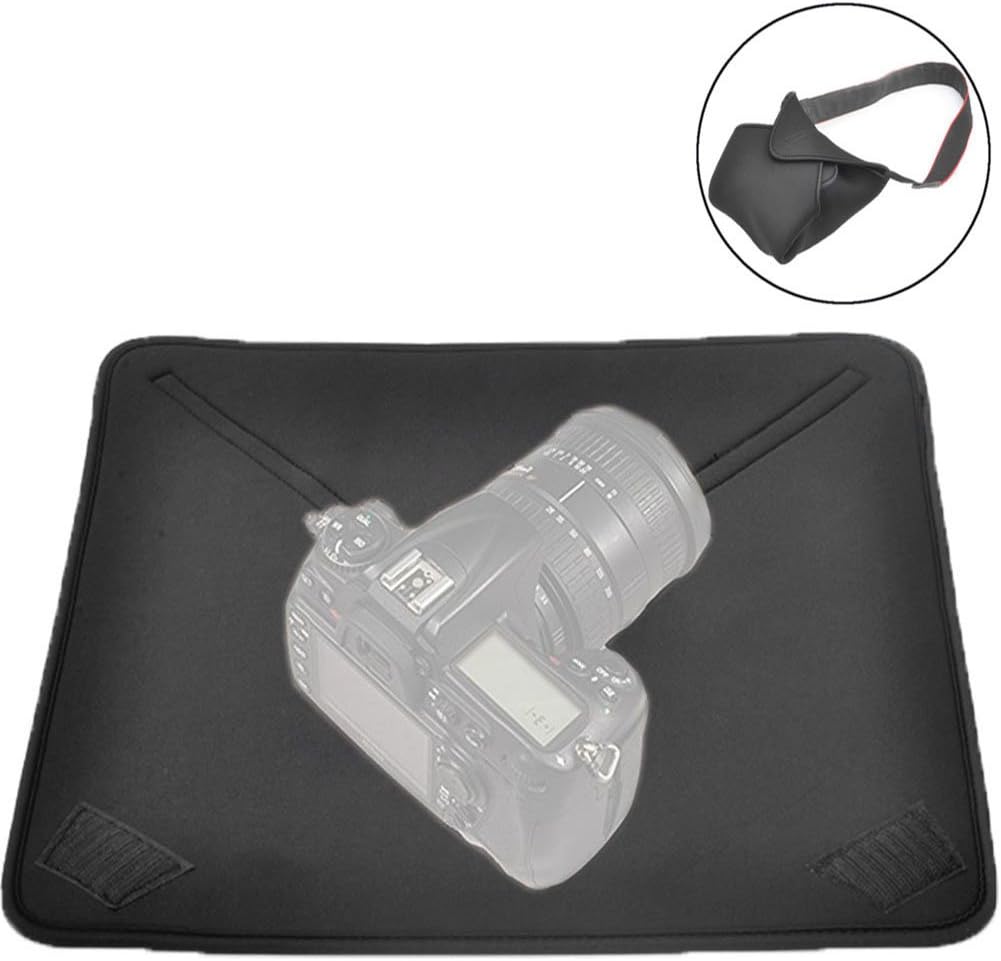 Da Jia Inc 19.7" Lightweight Portable DSLR Camera Protective Wrap with Velcro(19.7"x 19.7")