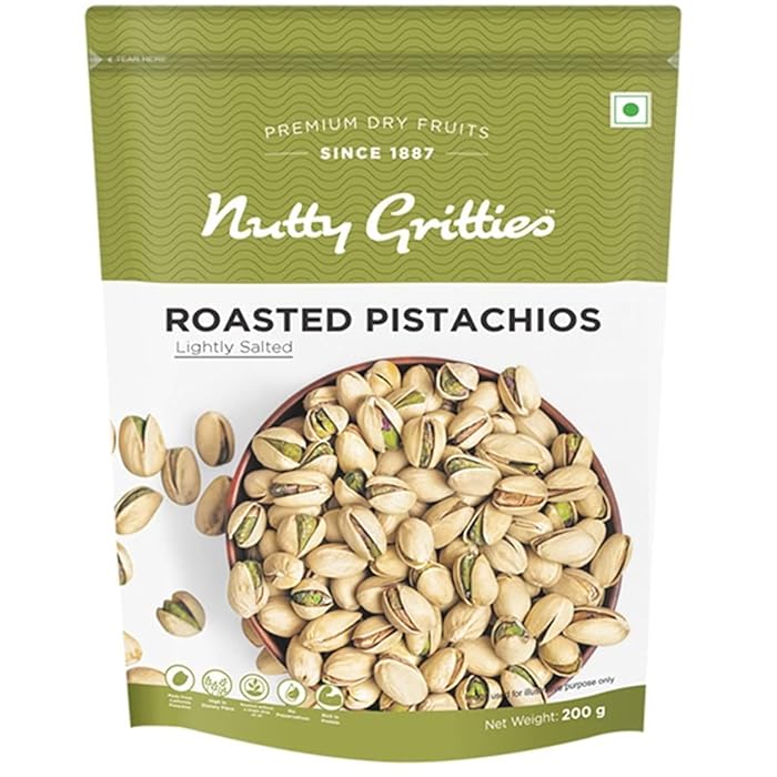 Buy Nutty Gritties California Roasted Pistachios 400g Pista Lightly
