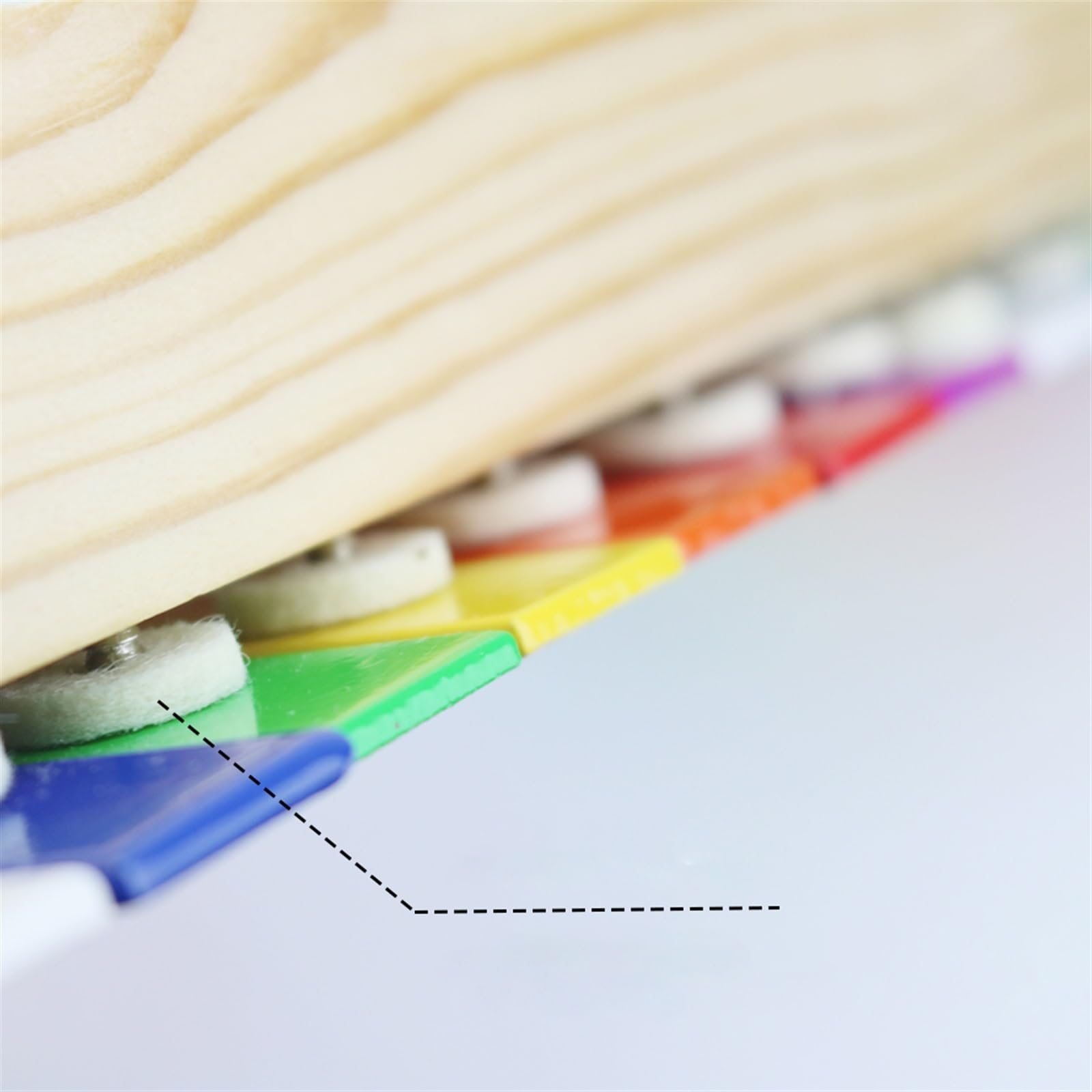 Strumento a percussione glockenspiel con piastra in alluminio colorato e alla moda a 15 toni Kit Glockenspiel Professionale