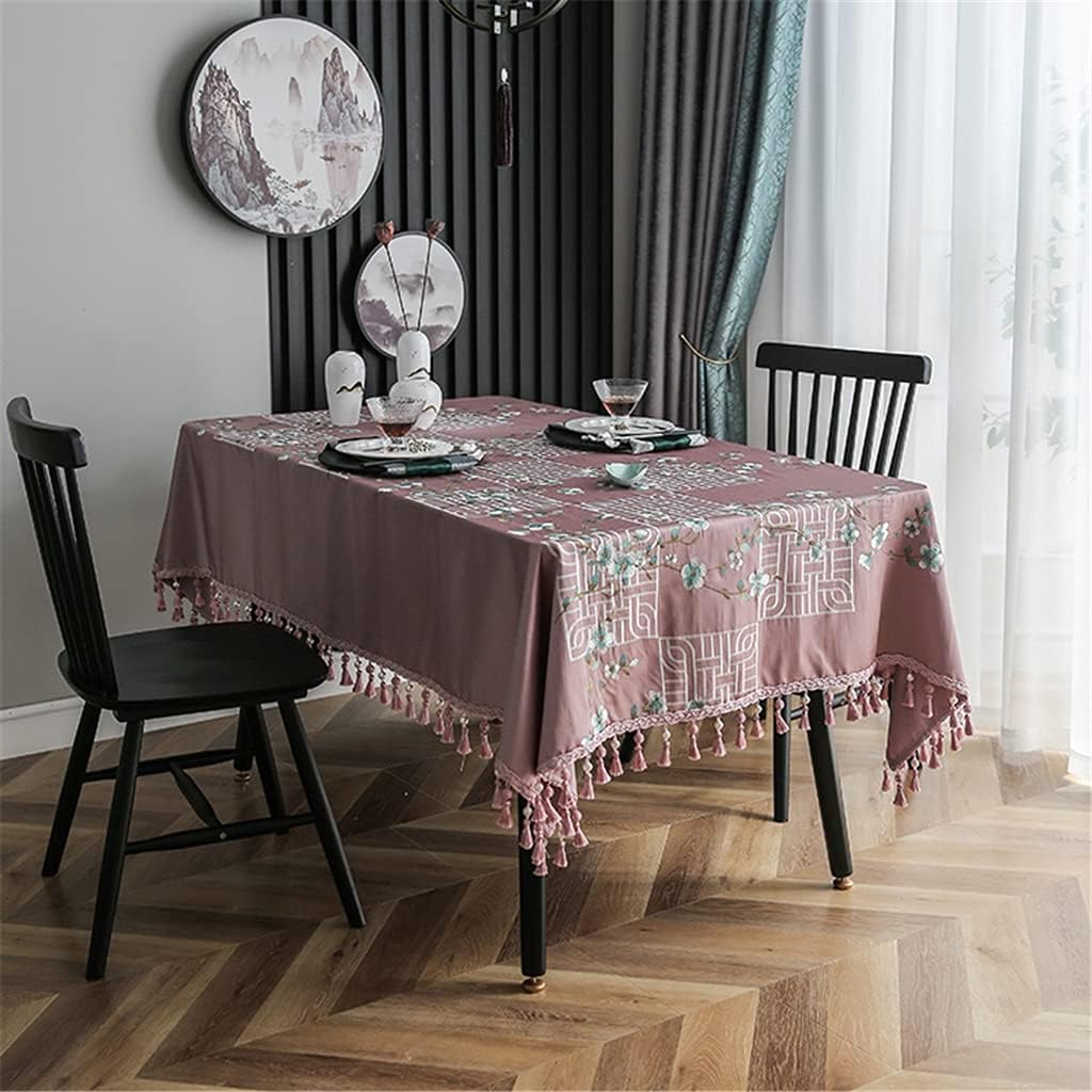 Chinese Tablecloth Rectangular Home Hotel Banquet Princess Dining Table Table Cloth Fabric(110 * 170cm)