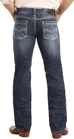 جينز Rock & Roll Denim Regular Fit Stretch Straight Bootcut # M1P3473