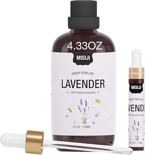 Aceites esenciales MISIJI S01A para difusor para el hogar, 4 onzas líquidas más 0.33, aceites difusores de aromas para aromaterapia, lavandería,