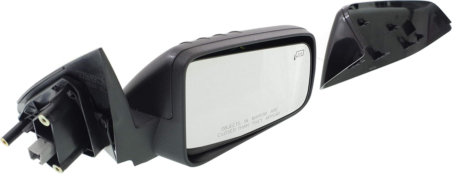 Garage-Pro Passenger Side Power Heated Mirror For Ford Focus 2008-2011, Passenger Side Mirror Replacement + 2 Caps Coupe & Sedan, Models With Deluxe Package