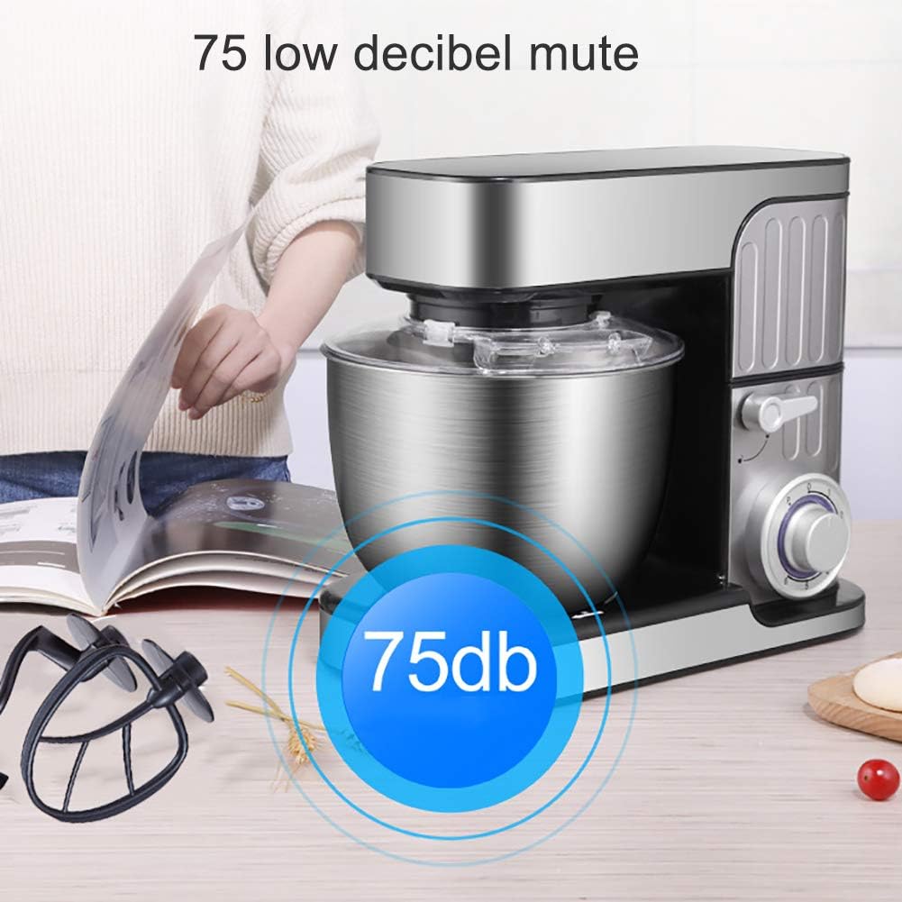 3-in-1 Stand Mixer 6.6 Qt Multifunctional Electric Kitchen Mixer with 5 Accessories for Most Home Cooks