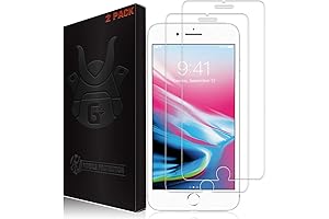 2 Pack Screen Protector Tempered Glass for iPhone 8, iPhone 7, iPhone...