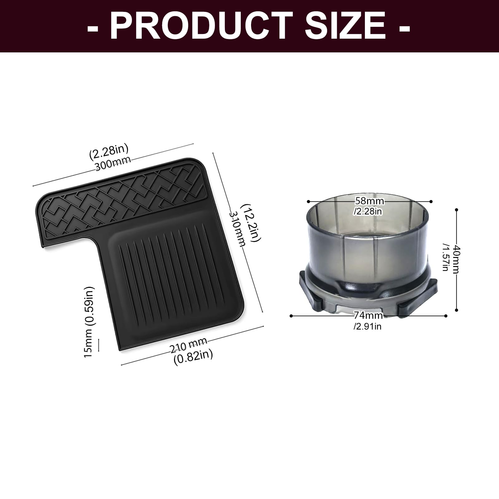 Almohadilla de almacenamiento de silicona para máquina de café espresso, almohadilla protectora de silicona para ES601, ES655, ES701, juego de accesorios de café antideslizante