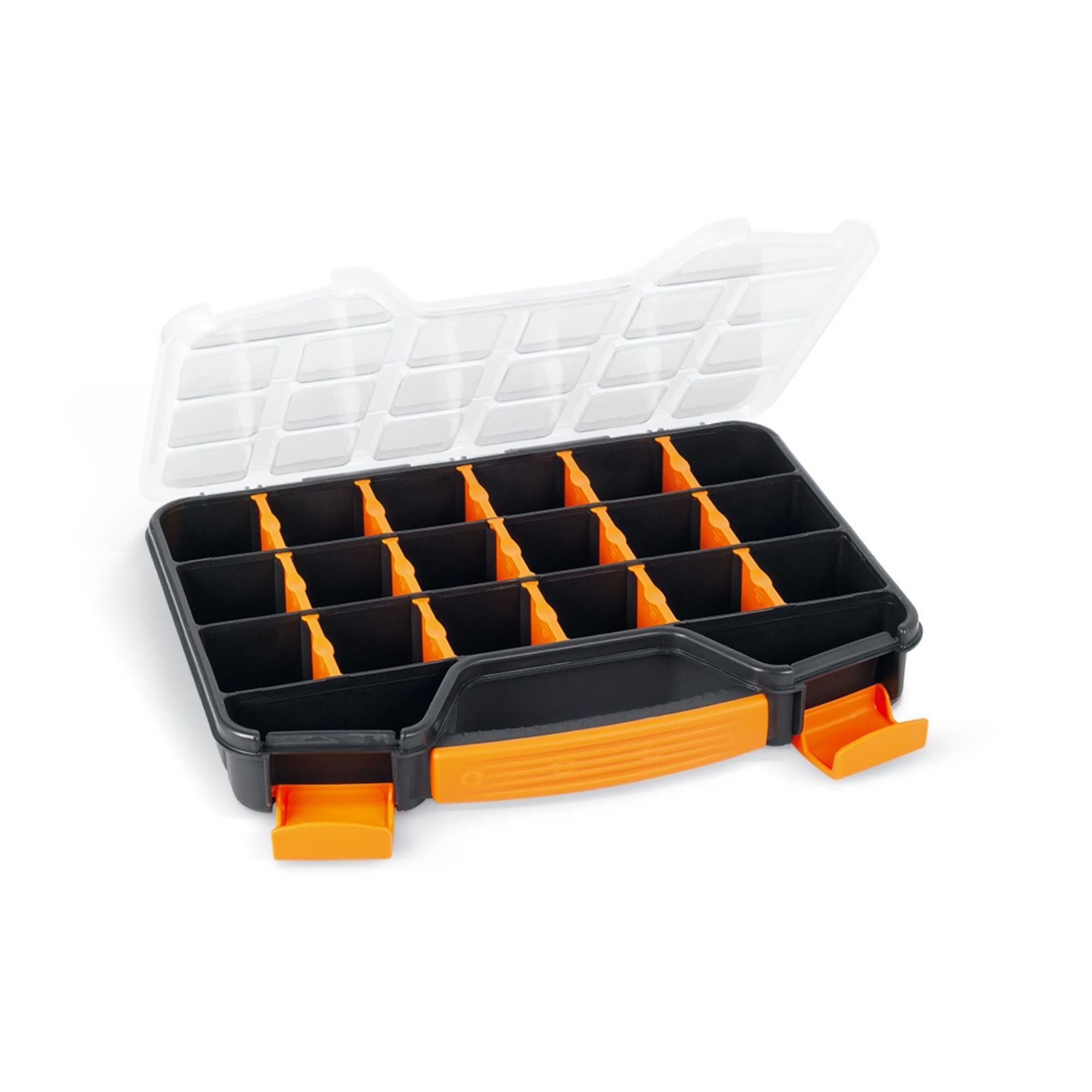 Velleman Assortment Box 18 Compartments Transparent Lid Secure Locks