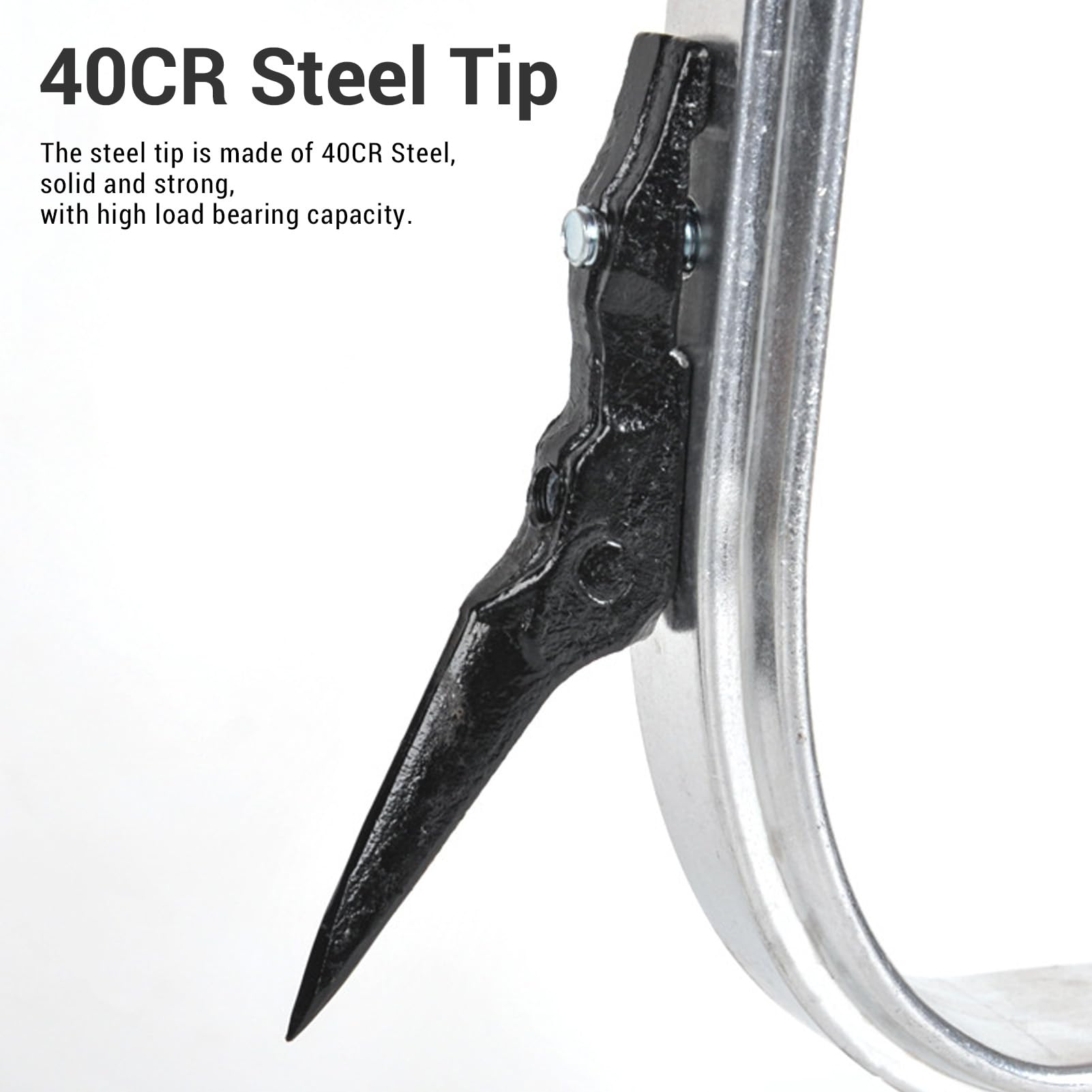 Picos para Trepar árboles, Espolones de Escalada Ajustables con Pedal Antideslizante de Aleación de Aluminio Liviano y Correas Ajustables para Recolección de Huertos, Poda de