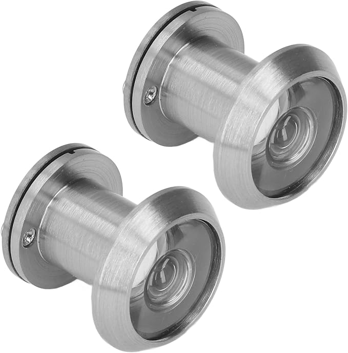 Safety Door Viewer, 2Pcs Mirillas para Puerta, Visores de Seguridad Antirrobo con Cubierta Giratoria de Alta Resistencia para Puertas de 15-25mm miniatura 9