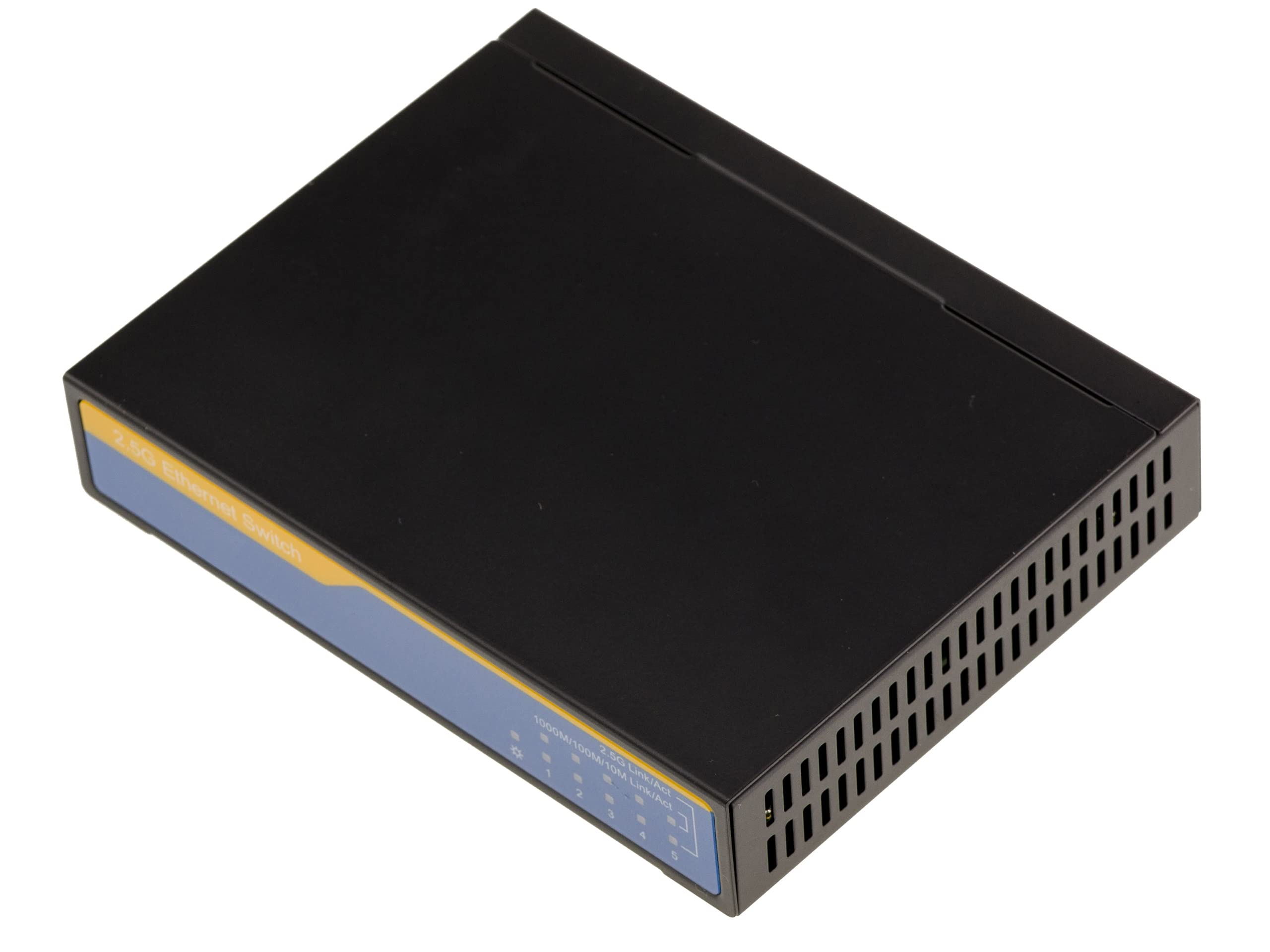 KALEA-INFORMATIQUE Switch réseau 2.5 gigabit LAN ethernet 10 100 1000 2500 Mbps 5 Ports RJ45 avec Alimentation Externe. Bande passante 25Gbps
