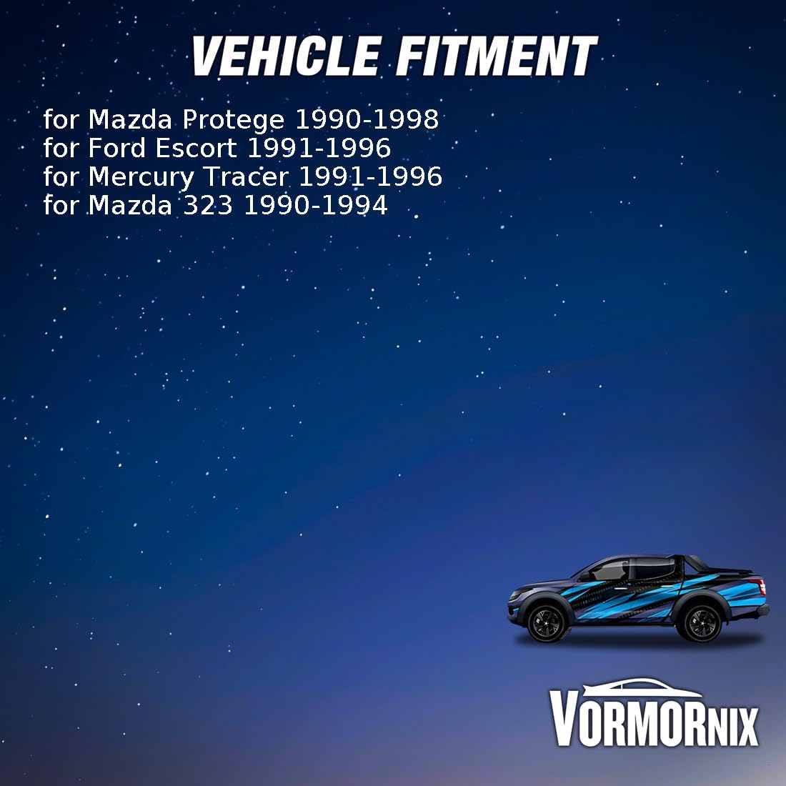 Front Left Front Right Disc Brake Caliper for Ford Escort 1991 1992 1993 1994 1995 1996 for Mazda 323,Protege 1990 1991 1992 1993 1994-1998 for Mercury Tracer 1991-1996 2 Pcs