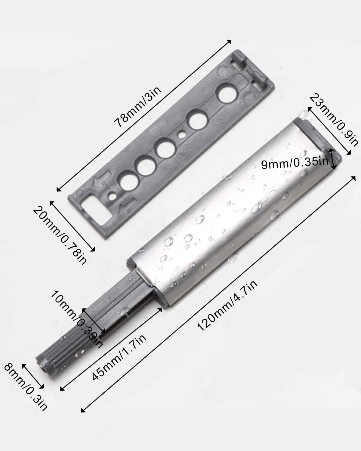 Spingere per aprire le porte Jiayi 16 Pack Armadio Magnet Push Catch Touch Release Door Opener Catch Armadio Magnetic Push Latch per cucina armadio cassetto porta Pop Out chiusura
