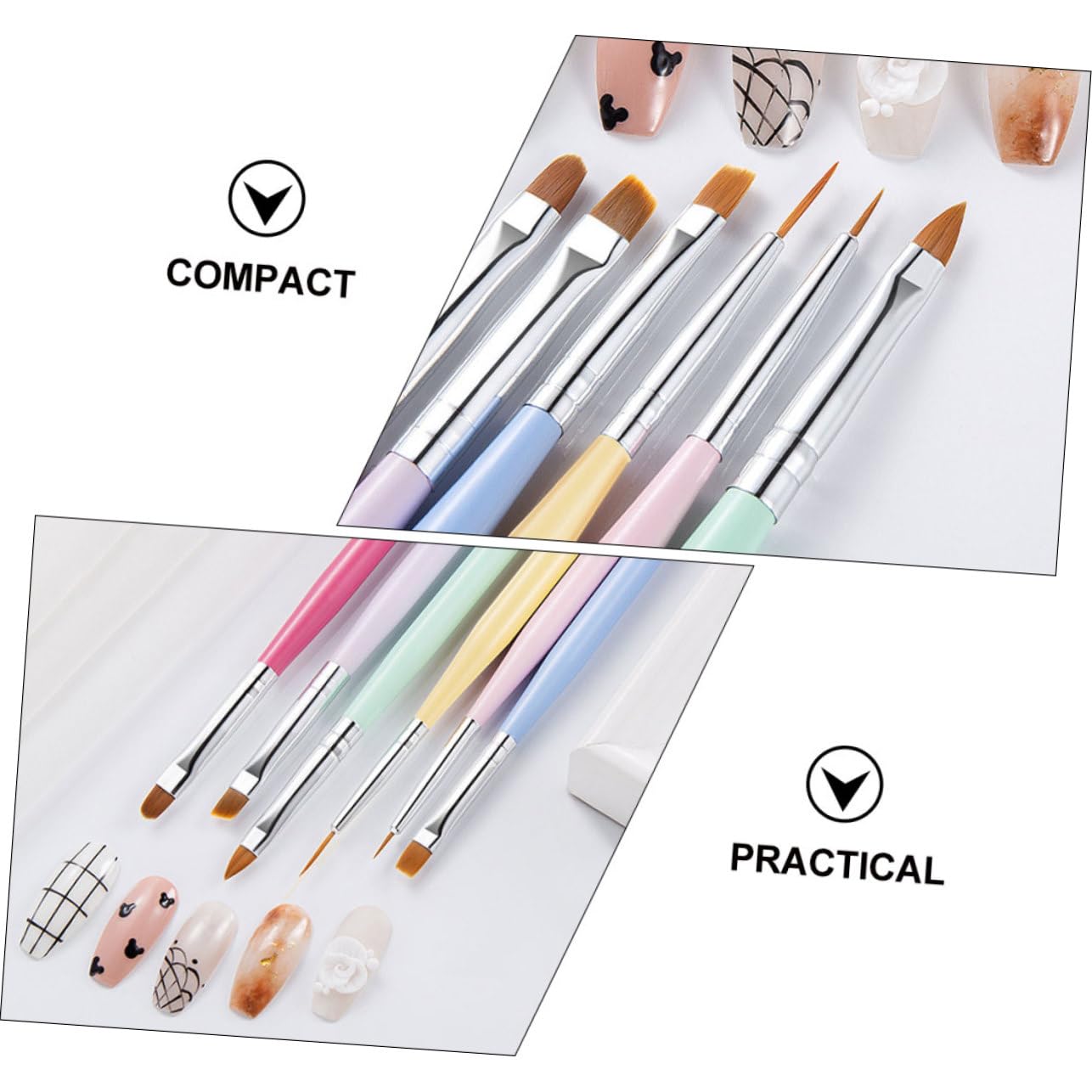 Housoutil 30pezzi Per Nail Per Decorazioni Unghie Professionali Per Manicure Painting