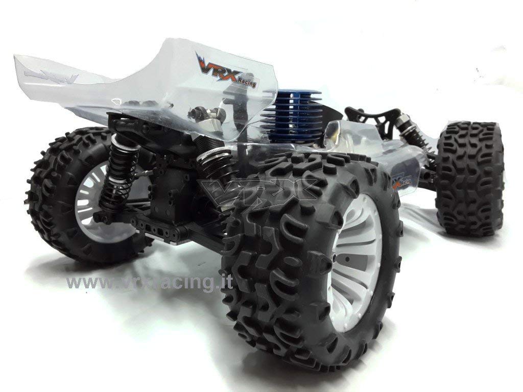 VRX Bugster N2 1/10 off-Road con Motore a Scoppio Go.18 Cambio 2 Marce Radio 2.4GHz Fly Sky 4WD RTR