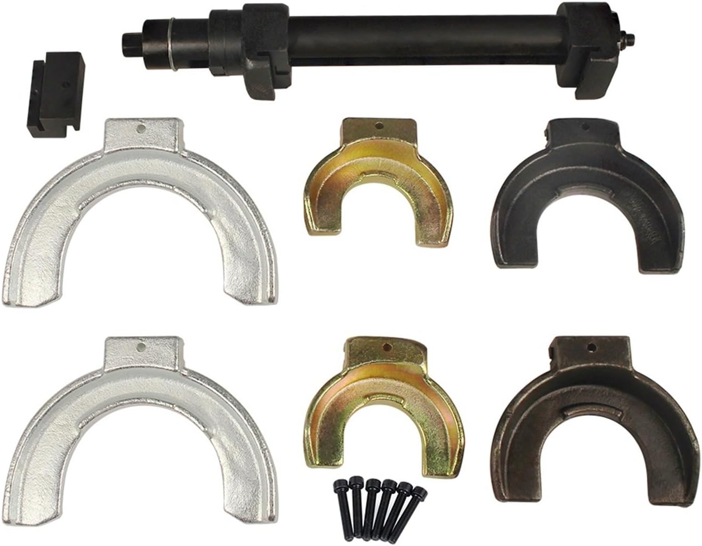 Universal Shock Absorber Spring Compressor Kit Interchangable Fork Strut Coil Spring Compressor Extractor Auto Tool