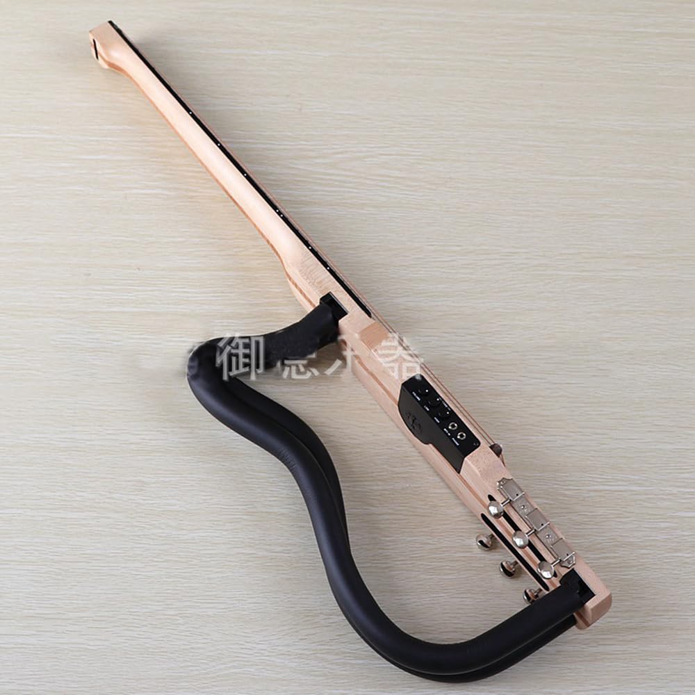 Chitarra acustica portatile da 34 pollici, pieghevole, per performance e turismo, pratica silenziosa, in legno d'acero, prestazioni professionali, facile da usare