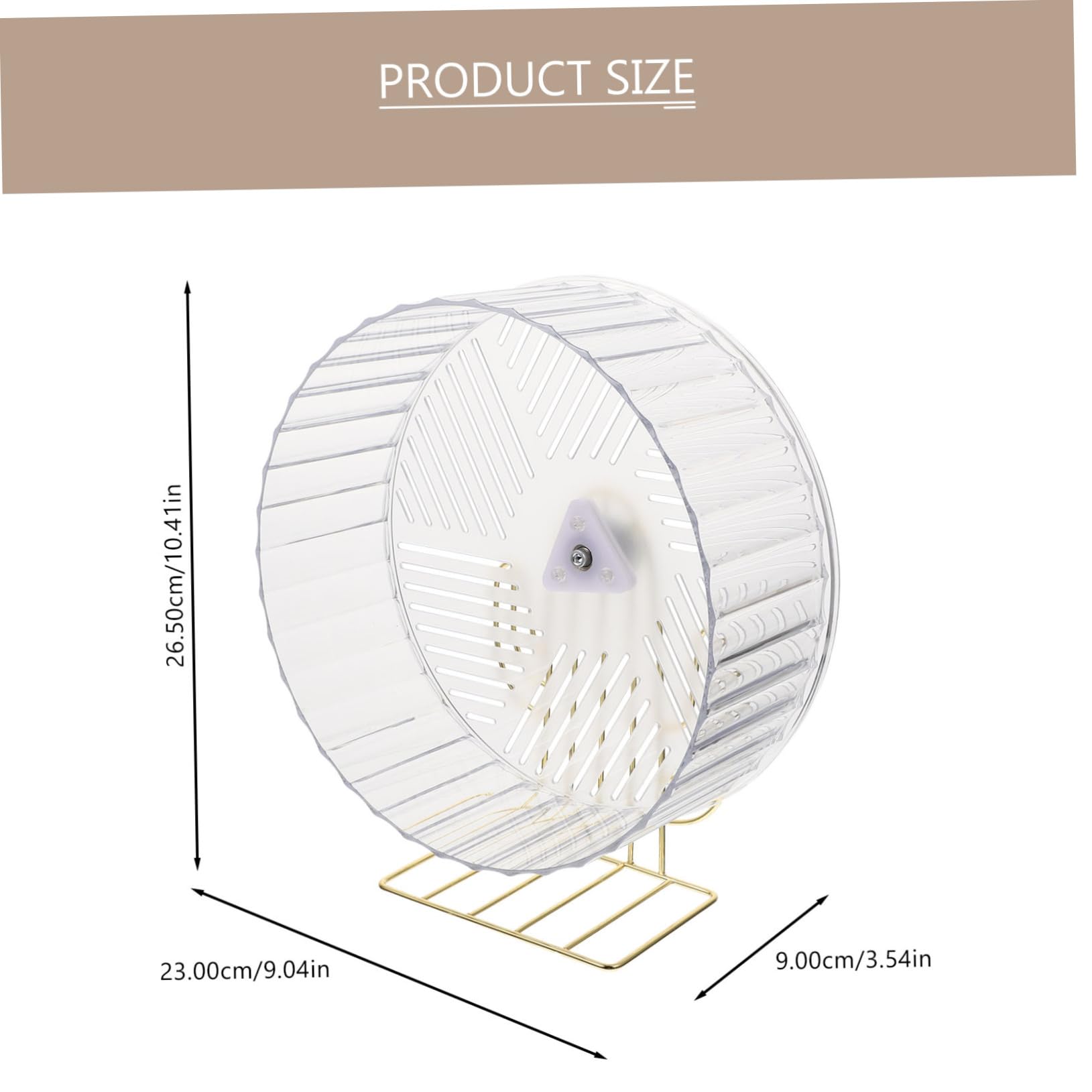 GREENADSCAPE Exercising Hedgehog Wheel Chinchilla Accessory Quiet Stable Hamster Wheel Random Color