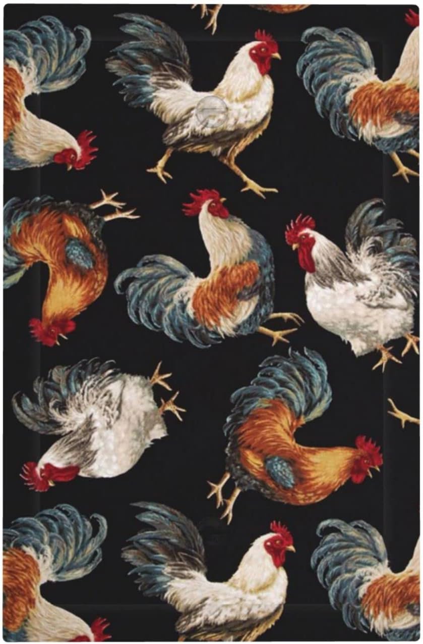 French Roosters Wall Plate Cover 1Gang Wall Plate Single Gang Light
