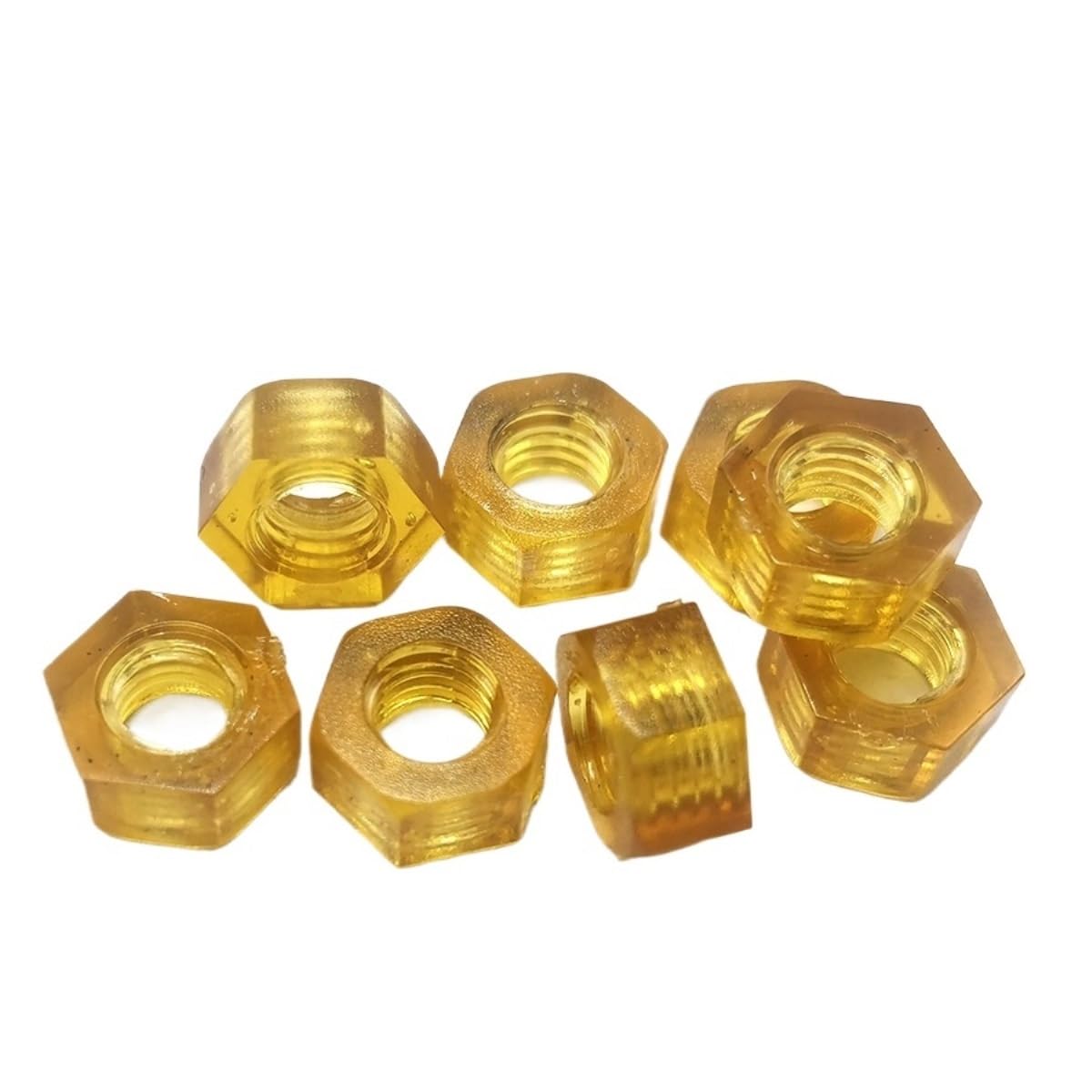 Tuercas hexagonales de plástico PEI, sujetadores de tuercas hexagonales de plástico especiales de polieterimida, F012