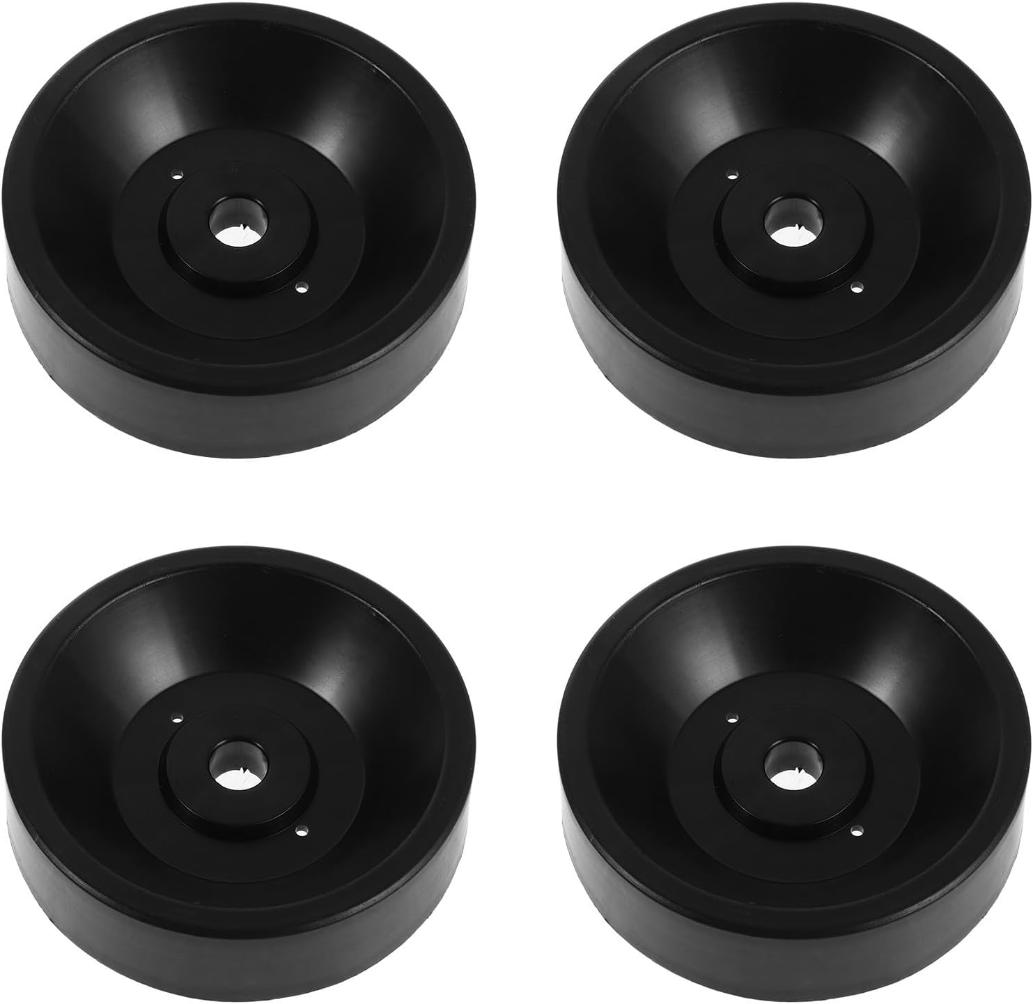 Ipetboom 4pcs Floor Scrubber Replacement Wheels 2.3x2.3 Inch Plastic Base Casters with Low Noise and Quick Installation for Floor Cleaner Repair and Maintenance