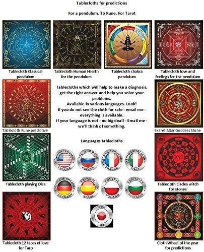 Miniatura 7 de Juego de paños de altar + péndulo de péndulo lapislázuli por Wonderworld