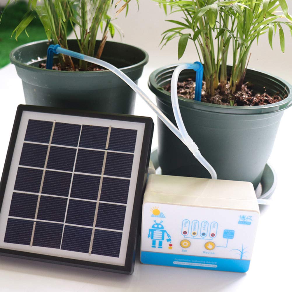 Regolatore di irrigazione Set di Strumenti per l'irrigazione del Giardino con Timer Automatico Intelligente Solare