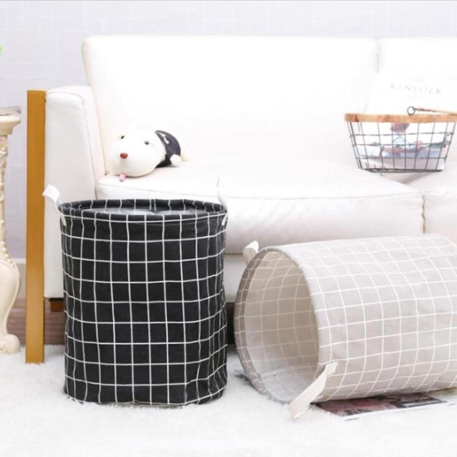 Basket Storage Dirty Laundry Folding Large Capacity Clothing Bucket Children Toy Basket Home Waterproof Organizer with Handles