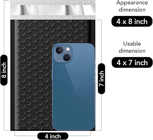 Miniatura 2 de Fu Global sobres reforzados con plástico de burbujas de polietileno de 4 x 8 50 unidades color rosa