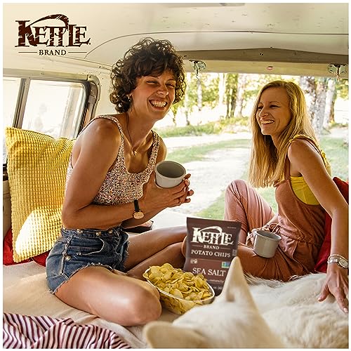 Kettle Brand Potato Chips, Sea Salt Kettle Chips, Snack Bag 1.5 Oz (Pack of 24)