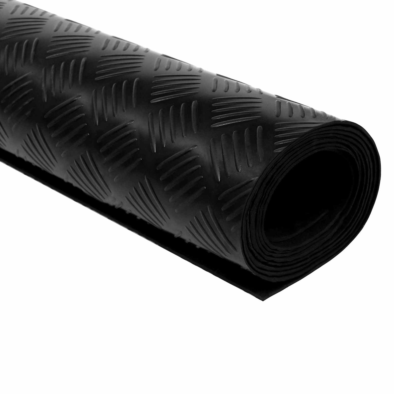 vidaXL Tapis de Sol Noir 1,5 x 2 m Caoutchouc