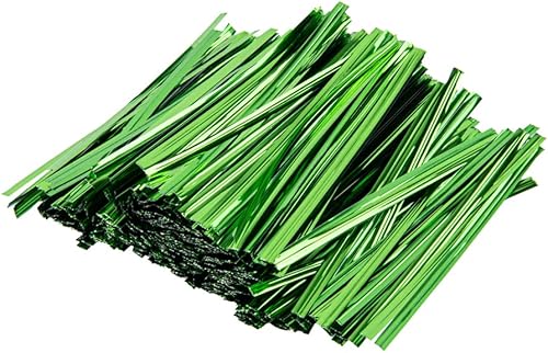 Restaurantware Bag Tek - Lazos giratorios de 4 pulgadas para bolsas de golosinas, 500 lazos duraderos para bolsas de café, alambre de metal flexible