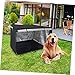 Yardwe Windproof Rainproof Dog Crate Cover Privacy Pet Protector for Outdoor Use Fits Wire Dog Crates Durable Cozy for