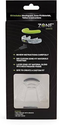 Miniatura 7 de ZAAPN001A Impact EVA y PVS - Protector bucal atlético, sin sabor (adulto, masilla rosa eléctrica)