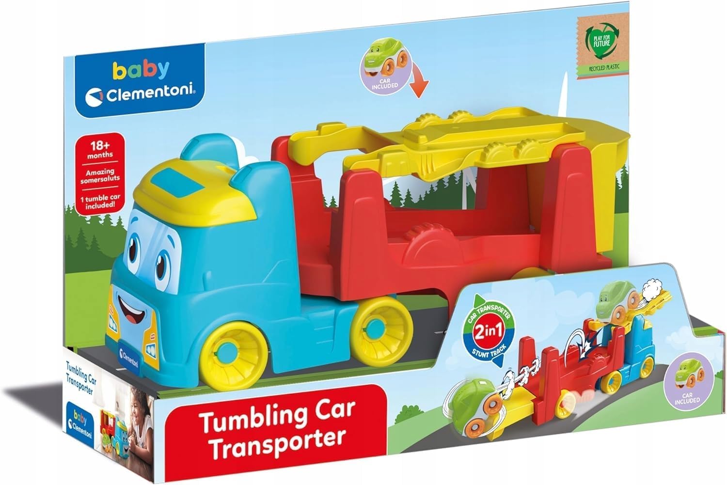 Clementoni Transporter perverse toy cars 2in1 17998