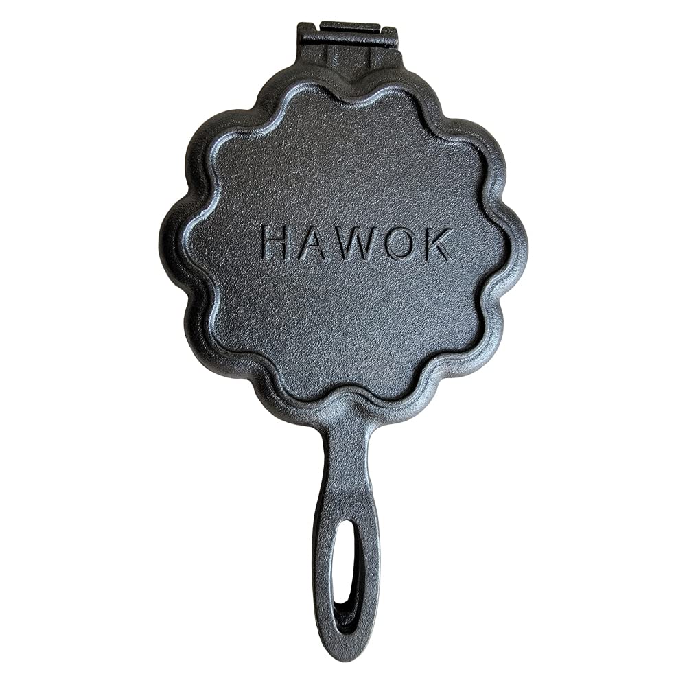 cast iron heart waffle maker