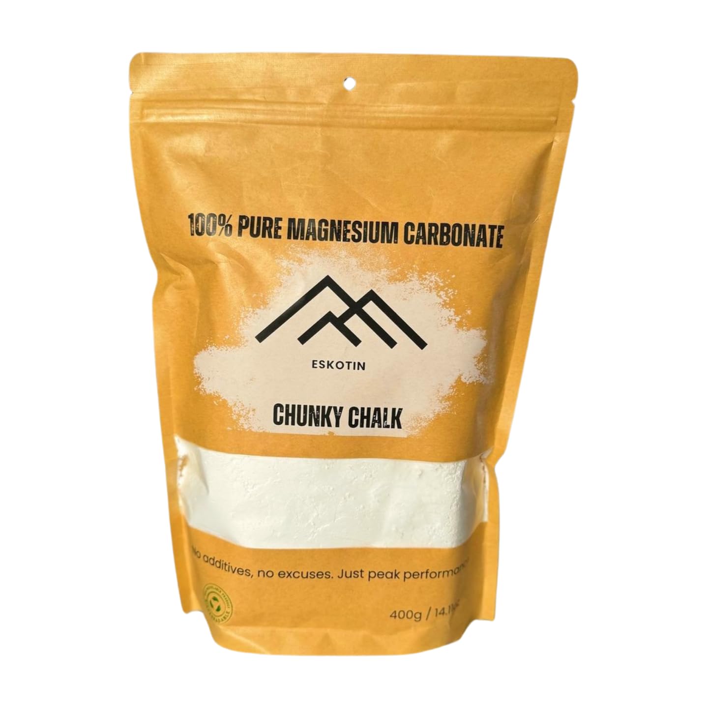 Magnesio para Escalada 400g Chunky Chalk Carbonato de Magnesio Puro Máximo Agarre