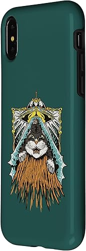 Miniatura 8 de Funda retro para iPhone 13 Pro Max Alien Abduction Cat Funny Kitty Outer Space Aliens
