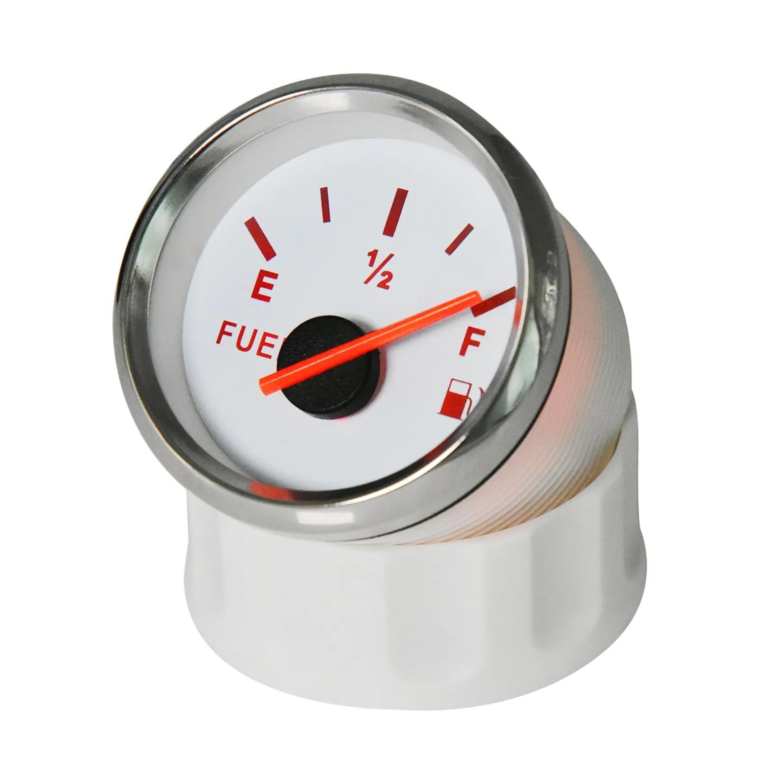 Wskaźnik poziomu paliwa w zbiorniku 0-190ohm z czujnikiem poziomu paliwa Czerwone podświetlenie 12v/24v Pasuje do samochodu łodzi Uniwersalny(Gauge 425mm sensor)