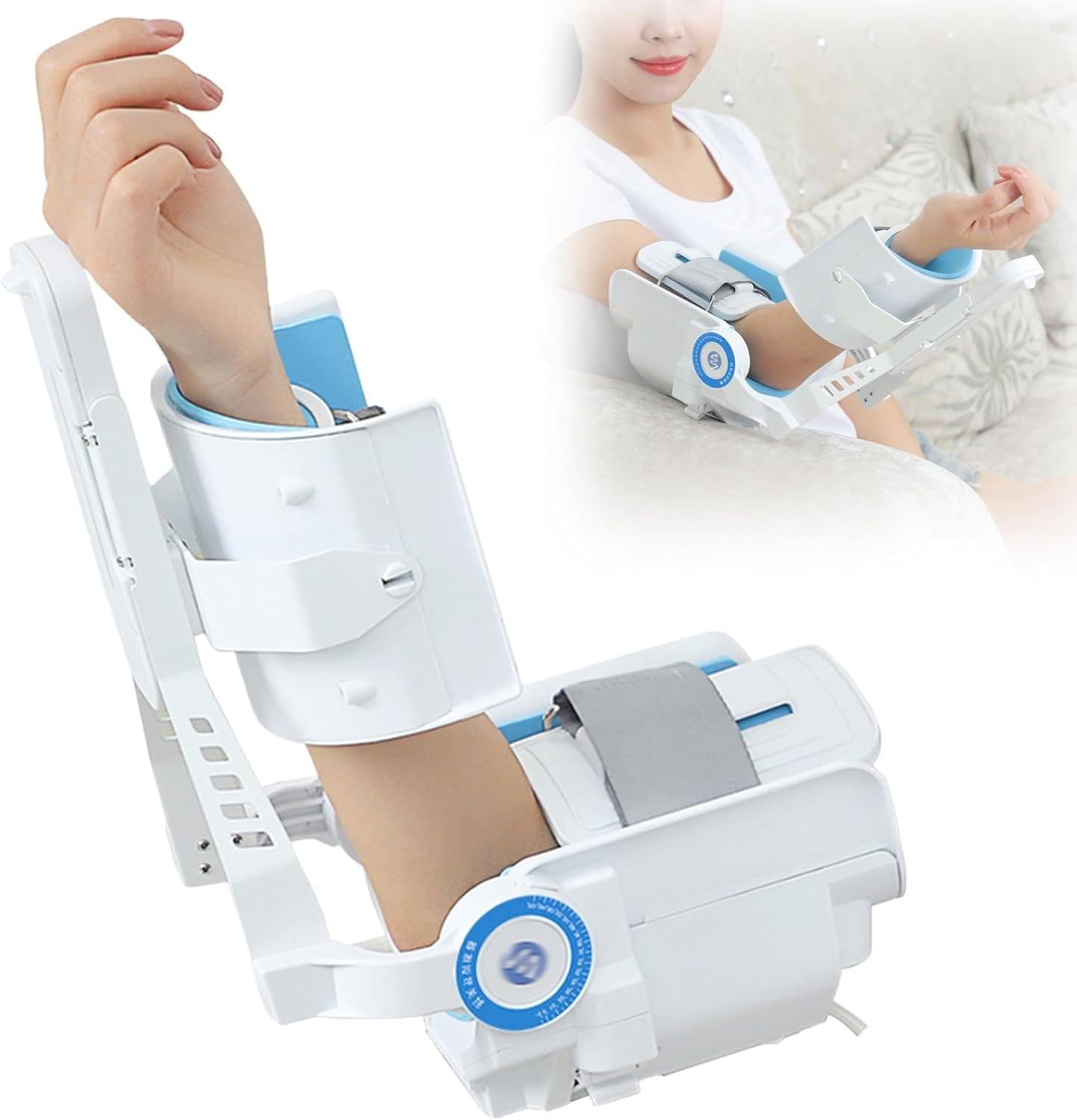 Oiyeknrd Electric Elbow Joint Flexion And Extension Training Device Fracture Postoperative Exercise Upper Limb Rehabilitation Equipment,Adjustable -15° To 150° Angle