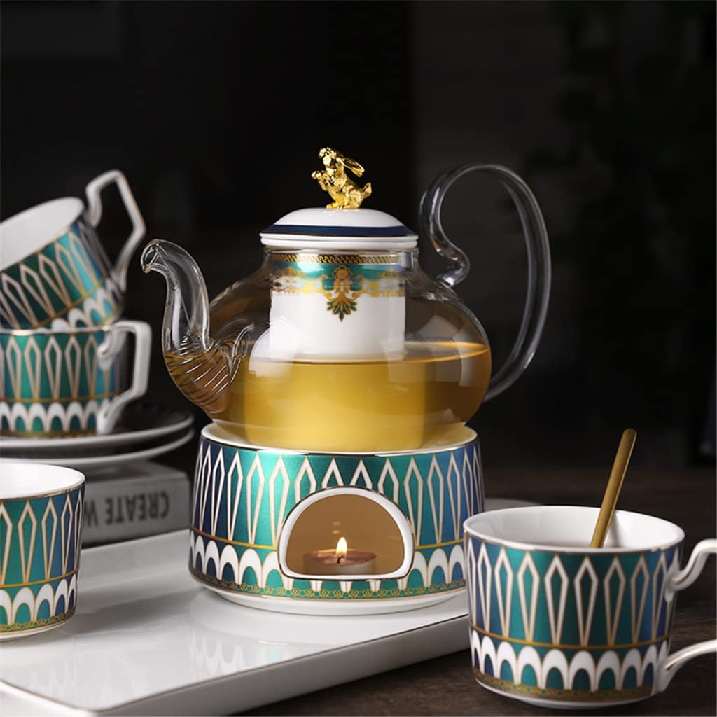 Vintage Angielski Ceramiczny Czajnik Kawowy Pot Set Puchar Spodek łyżka Zestaw Kości Chiny Herbata Cup Herbata Zestaw Kawy Zestaw