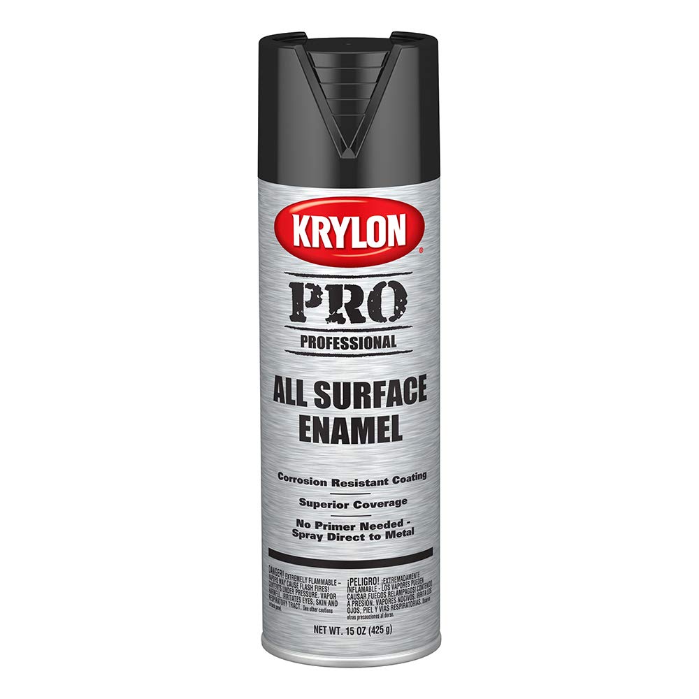 Krylon K05812007 Professional All Surface Enamels, Gloss Black, 15 Ounce