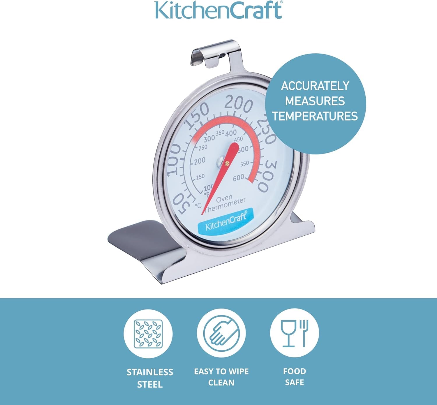 Kitchen Craft Termometro da forno in acciaio INOX - 4