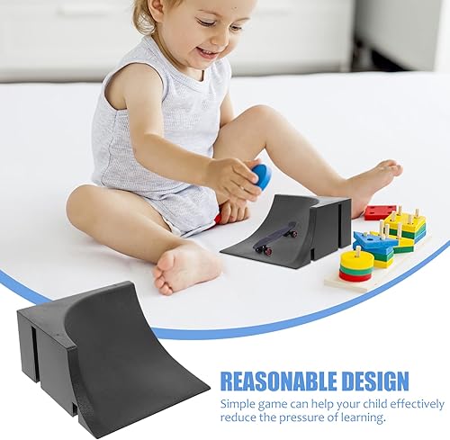 Miniatura 14 de Alasum Juego de rampa de patineta de dedo, juego de rampa de patineta de dedo, mini juguetes de dedo, obstáculo para bicicleta, scooters, rampa