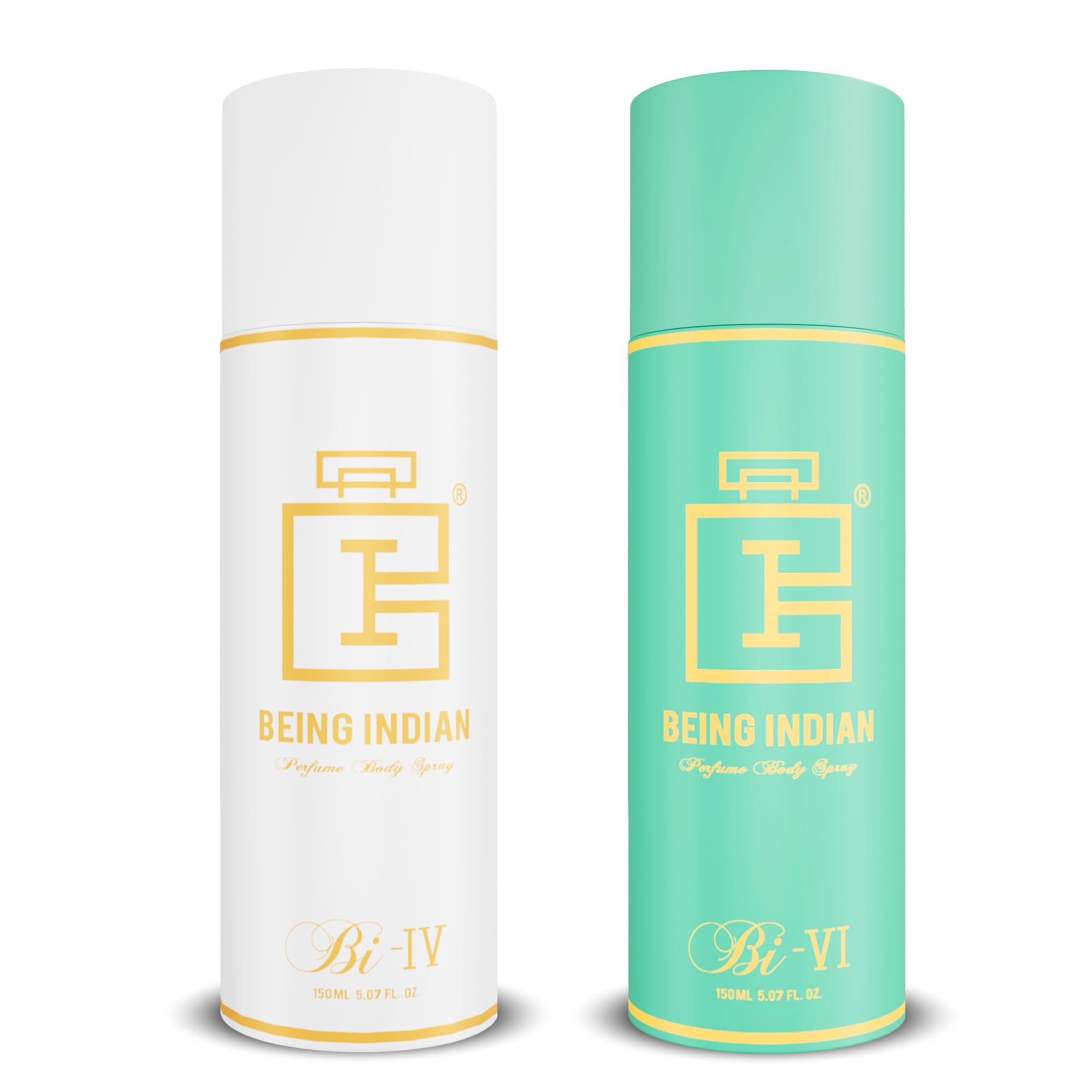 Being Indian BI-IV & BI-VI Long-Lasting Deodorant Combo (2 × 150 ml) | Unisex Body Deodorant Spray | Amber · Musky · Citrus | Citrus · Patchouli · Rose-picture-19