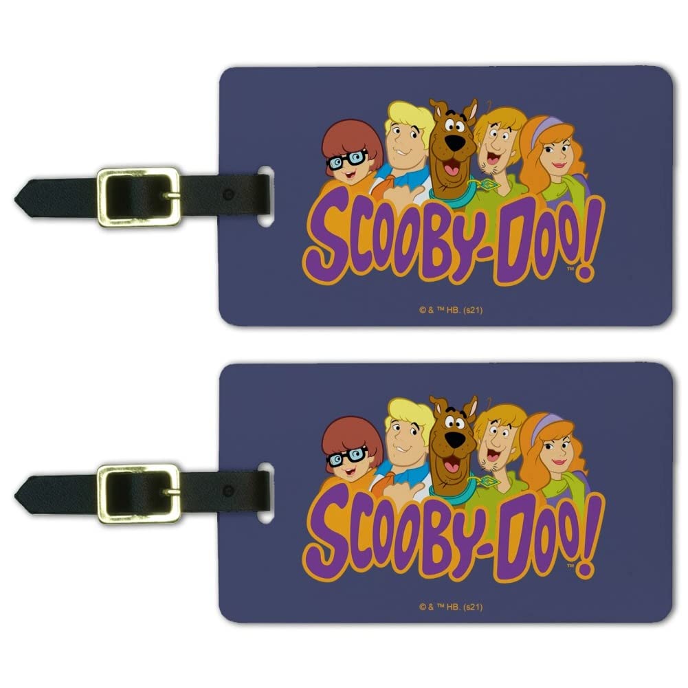 Scooby-Doo Gang Luggage ID Tags Suitcase Carry-On Cards - Set of 2