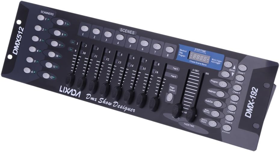 Lixada 192 Channels DMX512 Controller Console for Stage Light Party DJ Disco Operator Equipment …