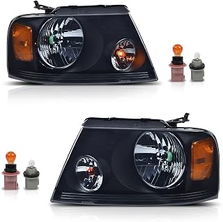 PIT66 Headlights Assembly Fit Ford F150 2004 2005 2006 2007 2008 /Fit 06-08 Lincoln Mark LT (NOT FIT 2004 F150 Heritage Models) Smoky lens Headlamp faros delanteros